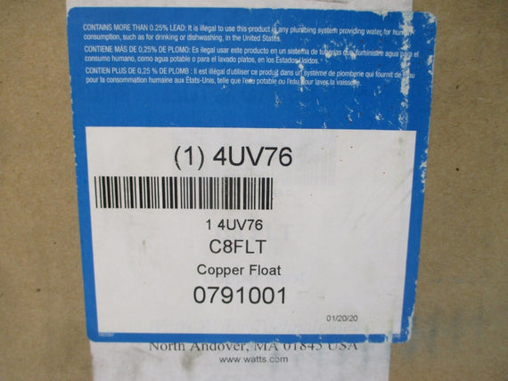 WATTS C8FLT 4UV76 NSFS