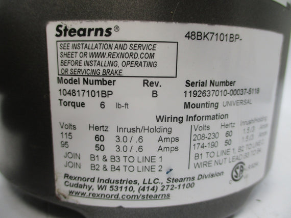 BALDOR VBM3542 34K045-3820-C 208-230/460V 2.9-2.6/1.3A NSNP