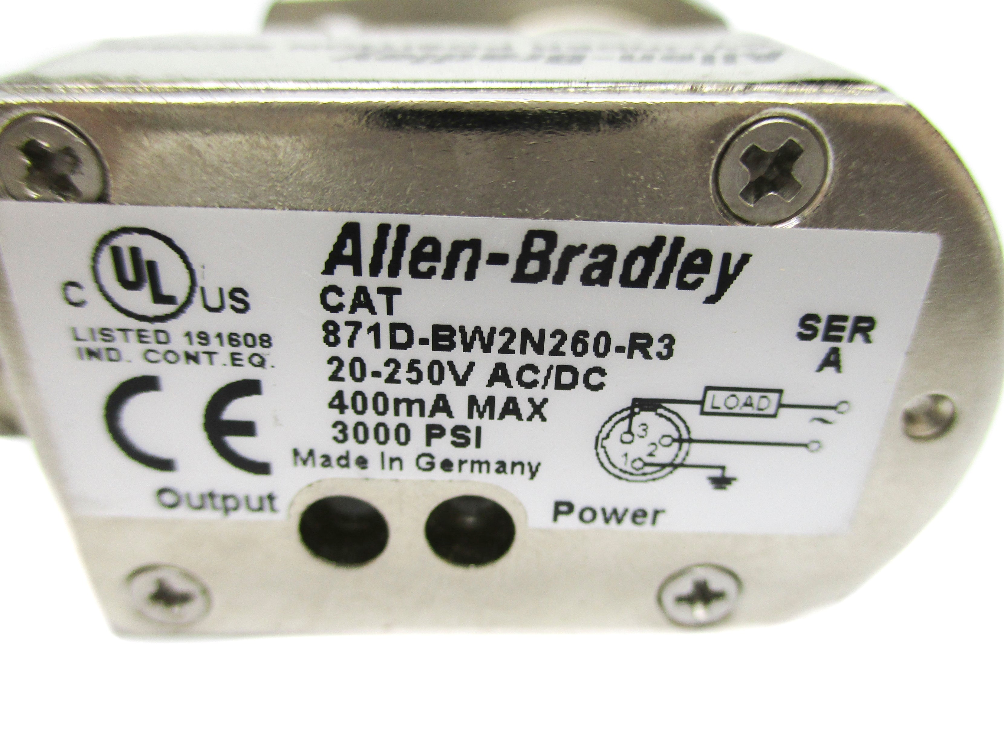 INDUSTRIAL SPARE PART 871D-BW2N260-R3 SER. A NSNP