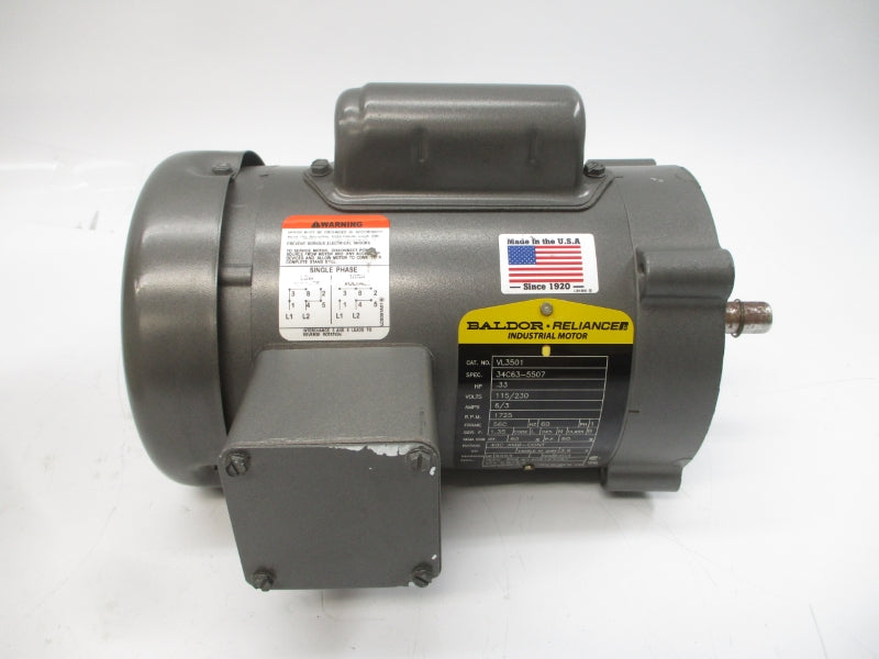 BALDOR VL3501 34C63-5507 115/230V 6/3A NSMP