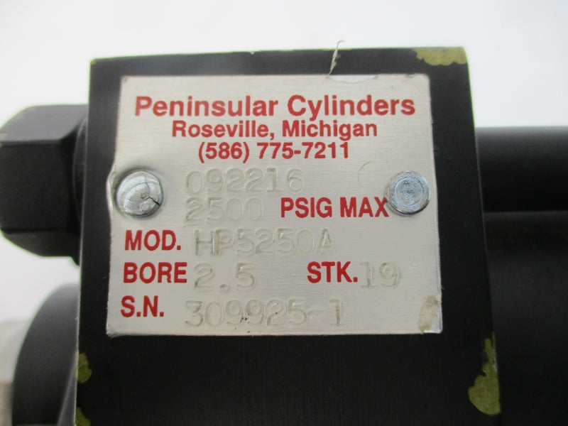 PENINSULAR CYLINDERS HP5250A 092216 2500PSI NSNP