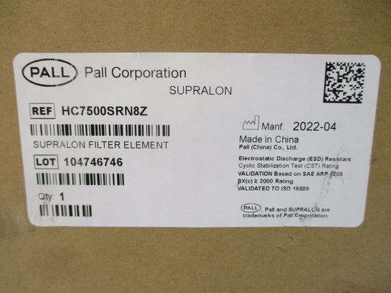PALL HC7500SRN8Z NSFS