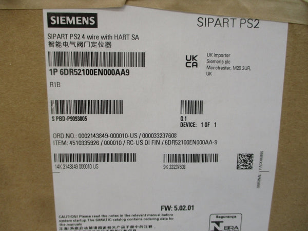 SIEMENS 6DR5210-0EN00-0AA9 18-30V NSMP