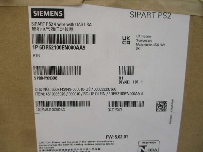 SIEMENS 6DR5210-0EN00-0AA9 18-30V NSMP