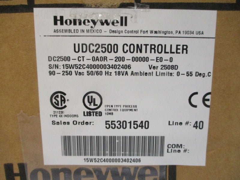 HONEYWELL DC2500-CT-0A0R-200-00000-E0-0 90-250VAC NSMP