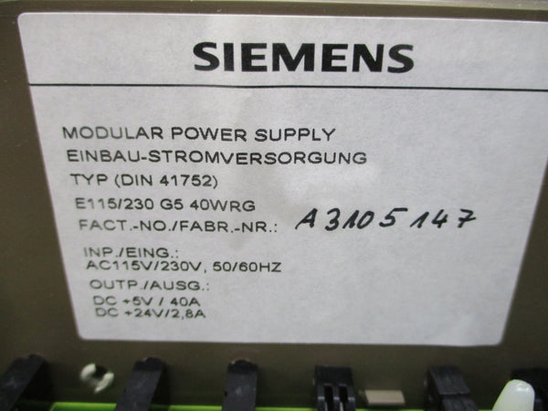SIEMENS 6ES5955-3LF11 120/230VAC 3A NSMP