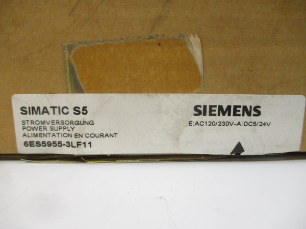 SIEMENS 6ES5955-3LF11 120/230VAC 3A NSMP