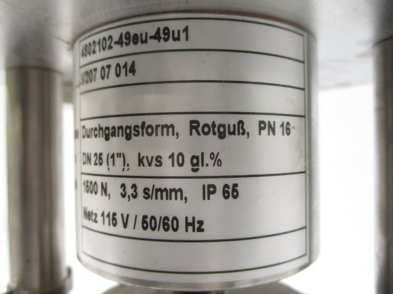 HTT 4802102-49EU-49U1 V20707014 115V 1" NSNP