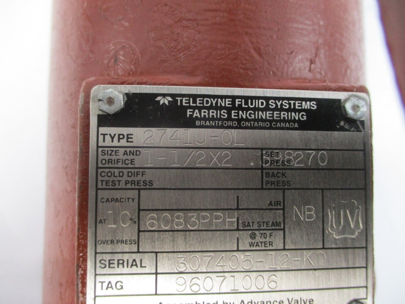 TELEDYNE 2741U-0L 1-1/2X2 NSNP