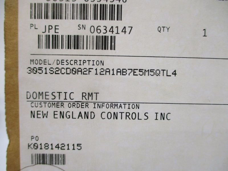 ROSEMOUNT 3051S2CD0A2F12A1AB7E5M5QTL4 10.5-42.4VDC 750PSI NSMP