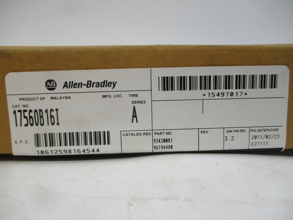 ALLEN BRADLEY 1756-OB16I SER. A F/W 3.2 24VDC 2A NSMP