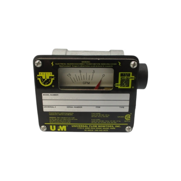 UNIVERSAL FLOW MONITORS 015GM-8-300V.9-A1WR 480VAC 15A NSNP