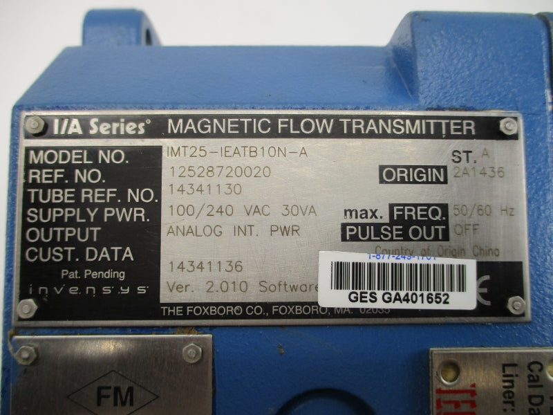 FOXBORO IMT25-IEATB10N-A 100/240VAC UNMP