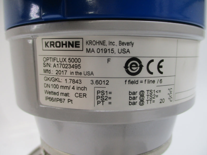 KROHNE OPTIFLUX5000 4" NSNP