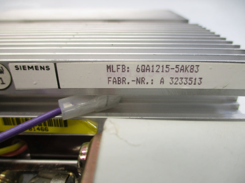 SIEMENS 6QA1215-5AK83 A3233513 NSNP