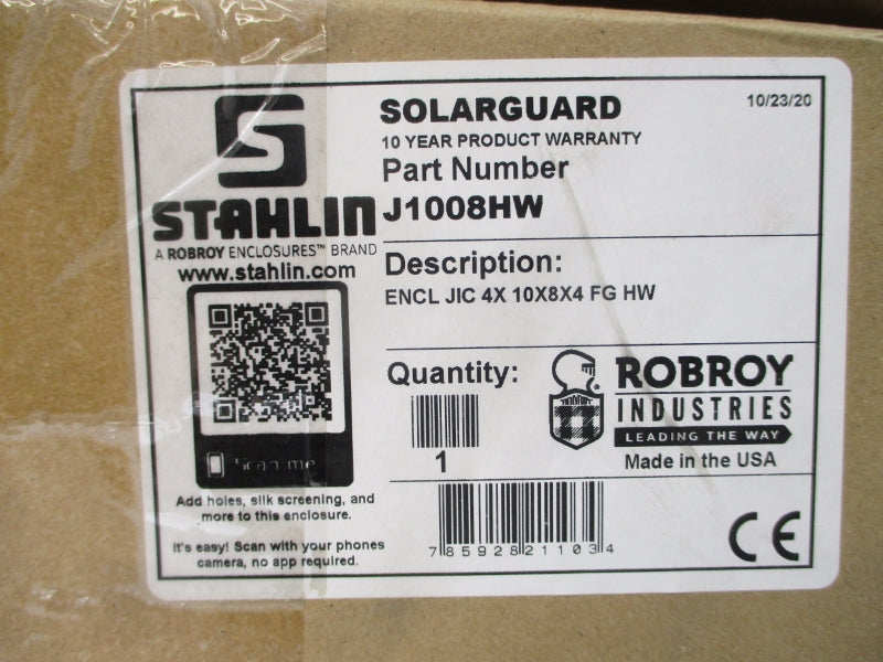 STAHLIN J1008HW 10X8X4 NSMP
