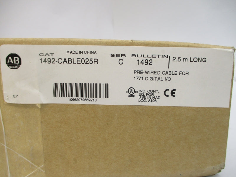 ALLEN BRADLEY 1492-CABLE025R SER. C (BR/WH) NSMP