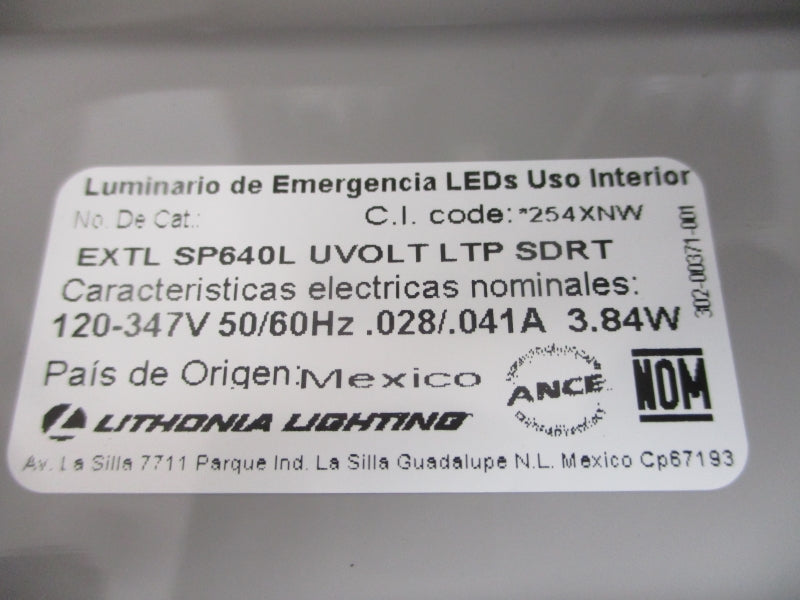 LITHONIA LIGHTING SP640L 120-347V .028/.041A NSMP