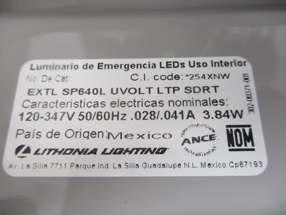 LITHONIA LIGHTING SP640L 120-347V .028/.041A NSMP