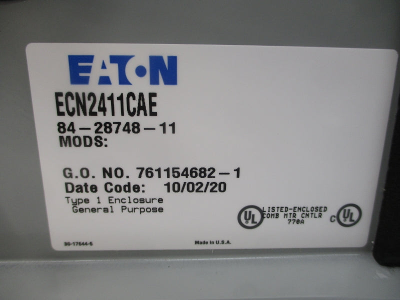 EATON ECN2411CAE 84-28748-11 480V 30A NSMP