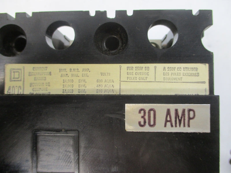 SQUARE D FAL36030 600V 30A NSMP
