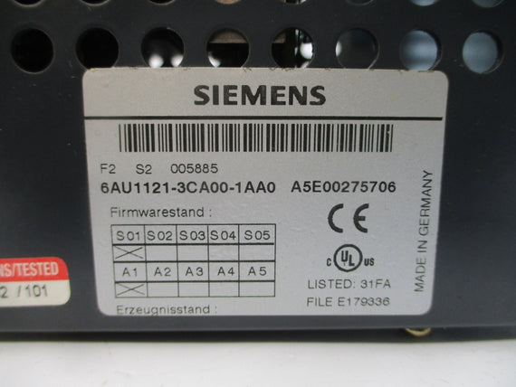 SIEMENS 6AU1121-3CA00-1AA0 NSMP
