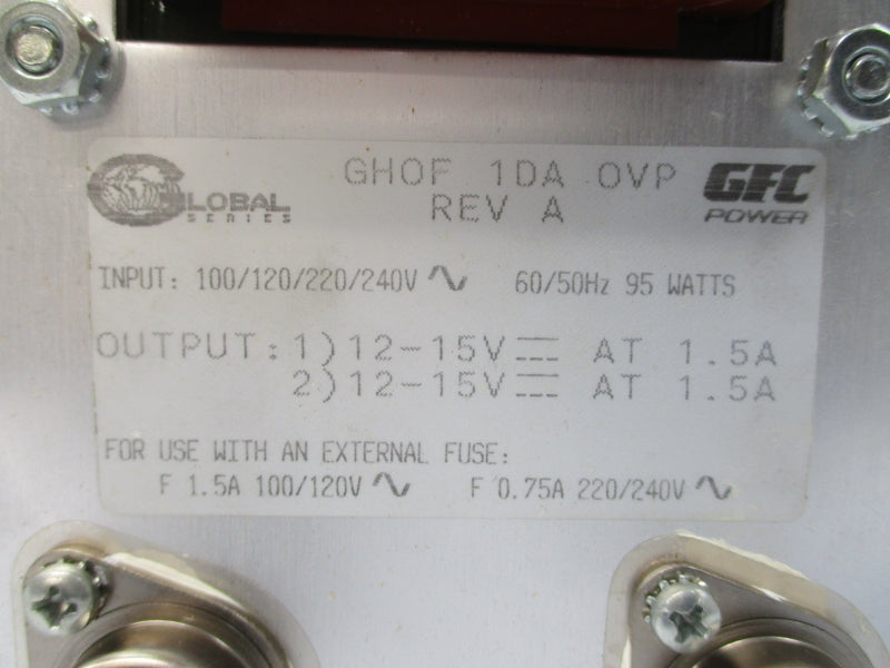 GFC POWER GHOF1DAOVP 240V 1.5A REV. A NSNP