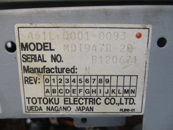 GE FANUC XA02B-0166-C001#PM A61L-0001-0093 UNMP