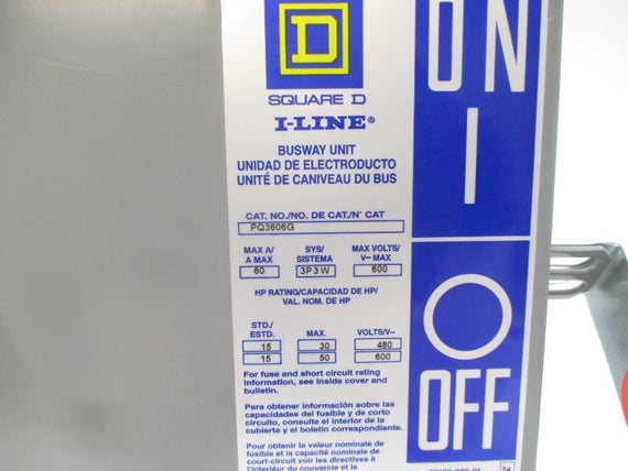 SQUARE D PQ3606G 480/600V 60A NSNP