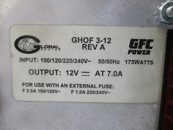 GFC POWER GHOF3-12 240V 7.0A REV. A UNMP