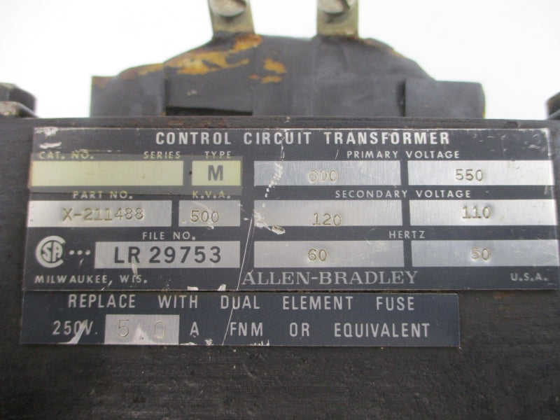 ALLEN BRADLEY X-211488 550/600V UNMP