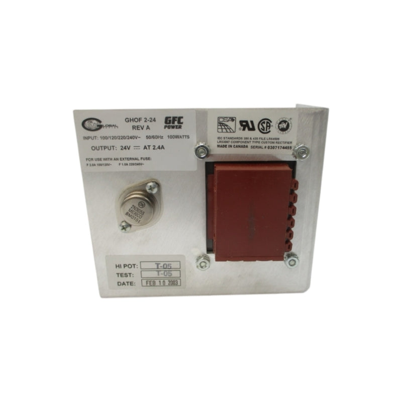 GFC POWER GHOF2-24 240V 2.4A REV. A NSNP