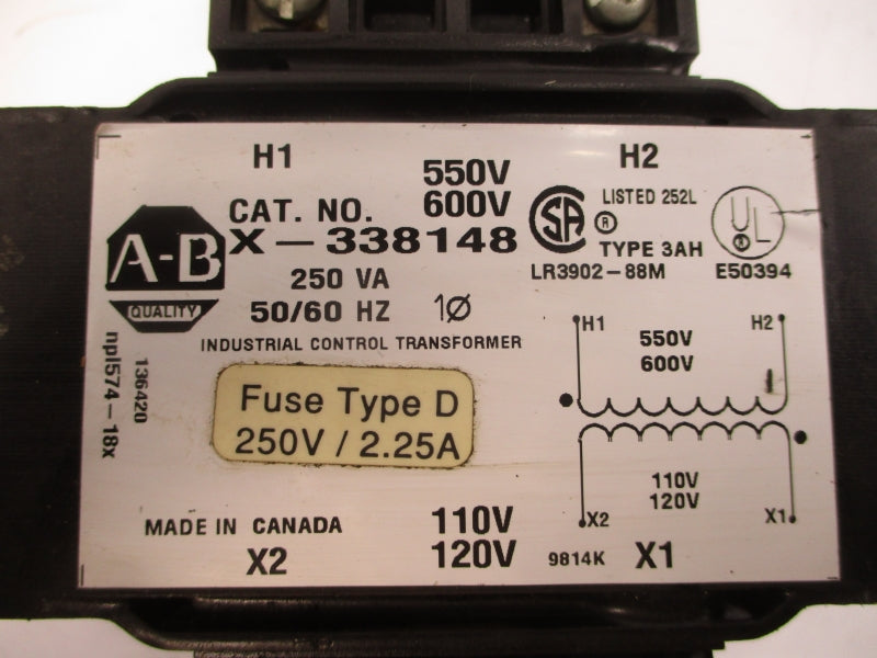 ALLEN BRADLEY X-338148 550/600V UNMP