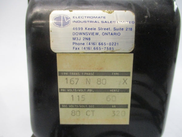 ELECTROMATE 167N80X 115V UNMP