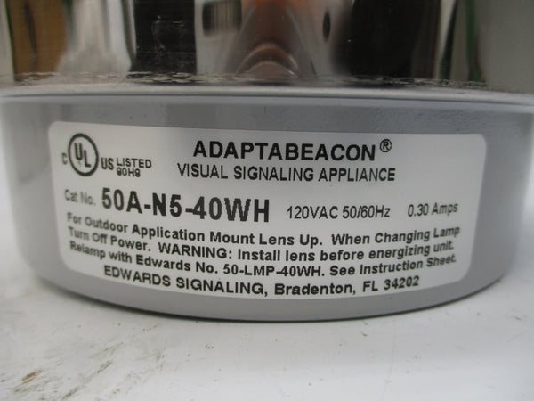 EDWARDS SIGNALING 50A-N5-40WH 120VAC 0.30A NSMP