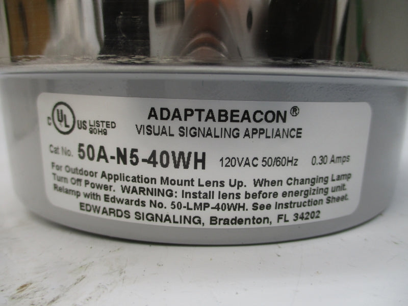 EDWARDS SIGNALING 50A-N5-40WH 120VAC 0.30A NSMP