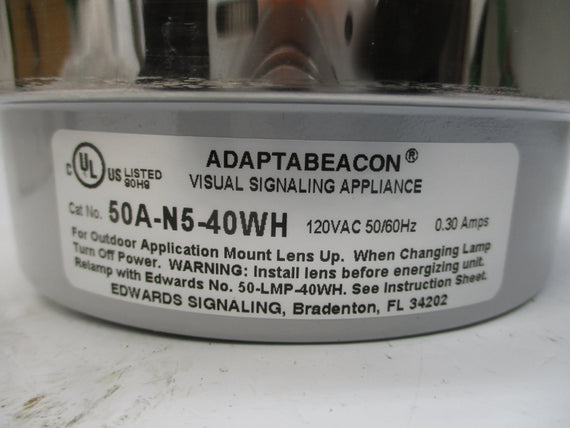 EDWARDS SIGNALING 50A-N5-40WH 120VAC 0.30A NSMP