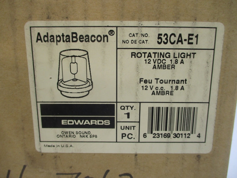 EDWARDS 53CA-E1 12VDC 1.8A NSMP