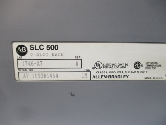 ALLEN BRADLEY 1746-A7 SER. A (AS PICTURED) UNMP