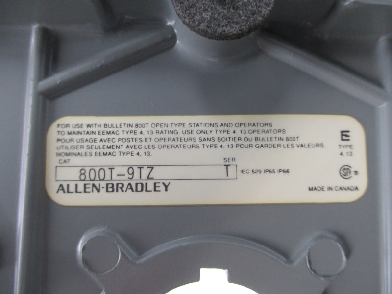 ALLEN BRADLEY 800T-9TZ SER. T NSNP