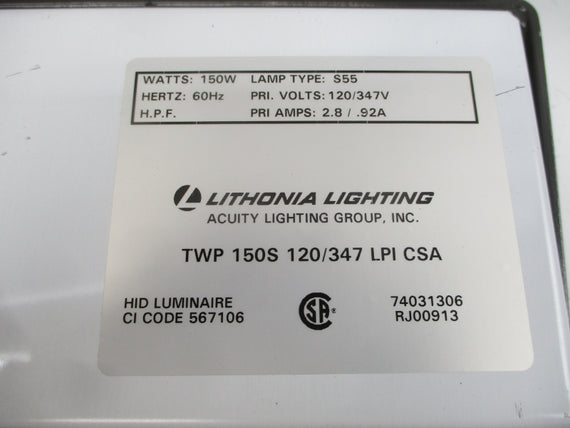LITHONIA LIGHTING TWP150S120/347LPICSA 120/347V 2.8/.92A NSNP