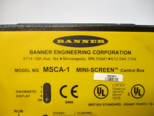 BANNER ENGINEERING MSCA-1 115/230VAC 4A NSNP