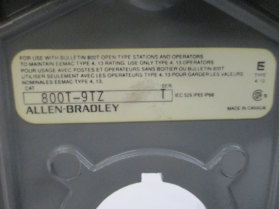 ALLEN BRADLEY 800T-9TZ SER. T NSNP