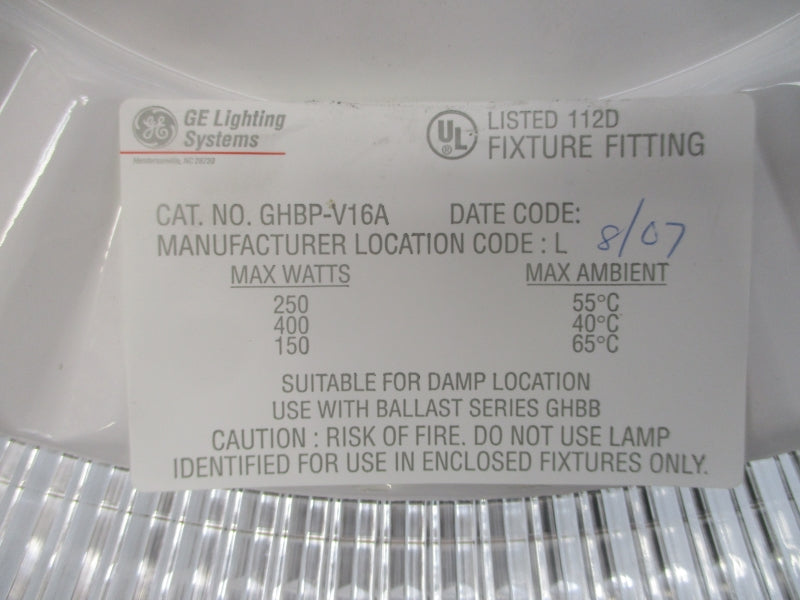 GENERAL ELECTRIC GHBP-V16A NSNP