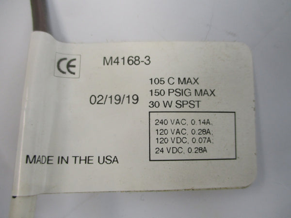 MADISON M4168-3 120/240VAC 0.28/0.14A 150PSI NSNP