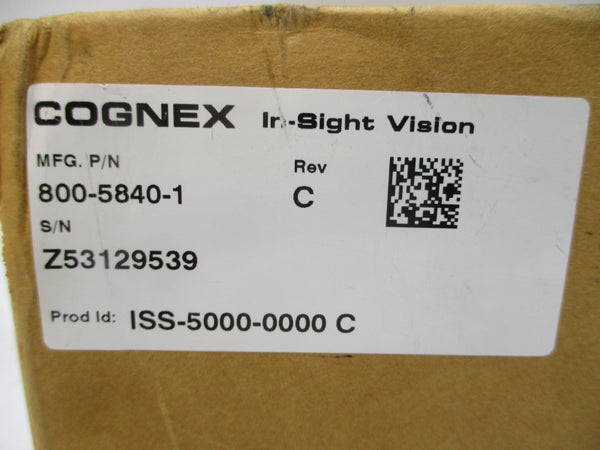 COGNEX 800-5840-1 ISS-5000-0000 REV. C NSMP