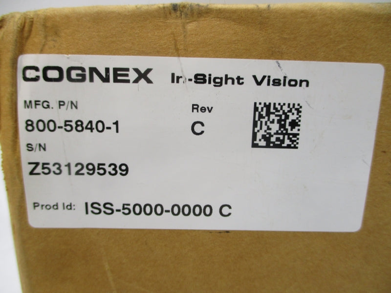 COGNEX 800-5840-1 ISS-5000-0000 REV. C NSMP