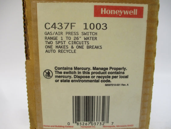 HONEYWELL C437F1003 120/240VAC 10A NSMP