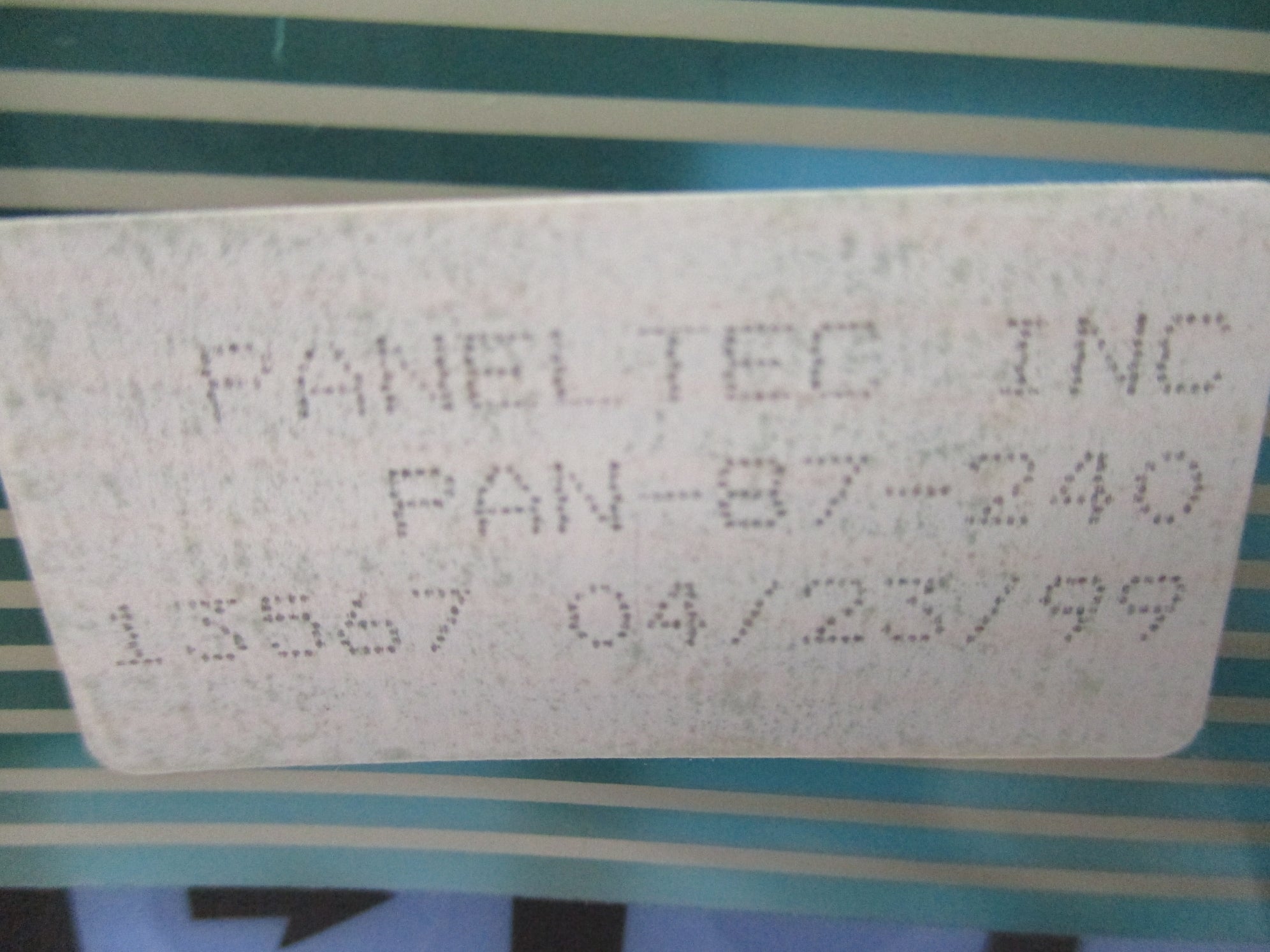 WESTINGHOUSE PAN-87-240 NSNP