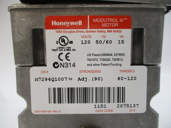 HONEYWELL M7294Q1007 120V 60-120S NSMP
